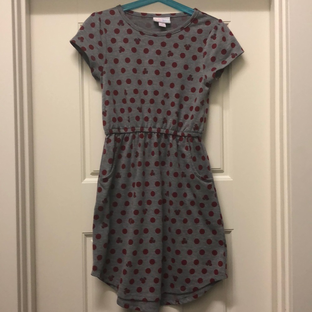 LuLaRoe Girl’s Mae Dress Minnie Mouse size 8